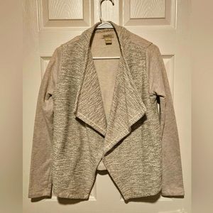Lucky Brand | Tan/gold sparkly cardigan | Size S